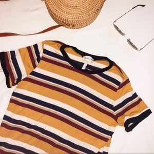 Gaze Colorful Warm Striped T-Shirt